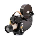 An Eclair Cameflex Standard 16-35mm cine camera: fitted Dallmeyer Super Six f/1.9 lens.