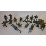 Lineol , a collection of assorted troops: including lying machine gunners, wire cutter,