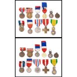 A group of French medals: comprising a Medaille Militaire,