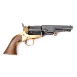 A reproduction black powder Colt Model 1847 percussion cap revolver: serial number '75518' ,