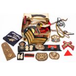 A quantity of cloth insignia WWII and later.