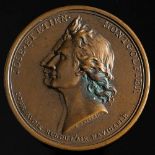 A French bronze ballooning medallion for Montgolfier.