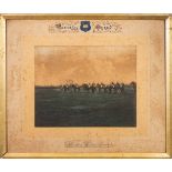 An Edwardian hand coloured photograph 'Varsity Grind. Stratton Audley ,1903': subject size 28.
