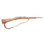 A French St Etienne Fusil Gras MLE 1874 pattern 11mm, M80 bolt action rifle: serial number '67201',
