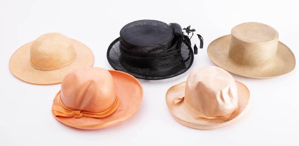 A small collection of mid to late 20th century lady's hats: including a floral decorated hat by - Image 5 of 12