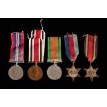 A WWII group of five to William H Maynard, Devonshire Regiment: 1935-45 Star, Burma Star, War Medal,