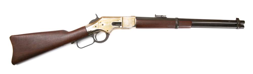 A reproduction Winchester 1866 'Yellow Boy' carbine: