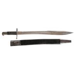 A rare Elcho British 1871 Volunteer Pattern saw-back bayonet by Weyersberg Kirschbaum & Cie: the