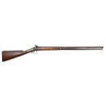 A 19th century percussion cap single barrel fowling gun by Mortimer,