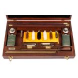 A mahogany cased Pendleton Royal 'Gamekeeper' presentation cleaning kit: full set for 12,