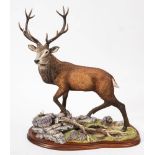 A Border Fine Arts resin model B1252 'Highlander' signed R T Roberts: No. 134/150, 57 x 48cm.