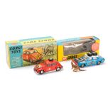 Corgi 256 Volkswagen 1200 (Beetle) East African Safari Trim: on inner display card (lacks rhino,