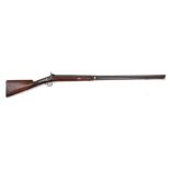 A 19th century 10 bore percussion cap shotgun by B Cogswell:,