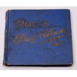 An early 20th century Ogden's Photo Cigarette card album: with part sets of Odgens cricketers,