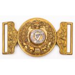 A Royal Dublin Fusilier's belt buckle.