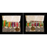 A WWII group of three 'Samuell R Honeywill': Defence Medal,