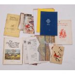 A small group of hunting ephemera and postcards: including Greaves, R 'Fox hunting In Cheshire'.