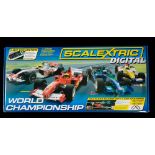 Scalextric Digital 'World Championship' set C1202: with McLaren, Honda, Renault and Ferrari F1 cars,