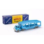 Matchbox Regular Wheels Accessory Pack A2 Bedford Articulated Car Transporter: light blue cab and