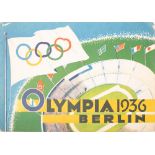 A Swedish 1936 Berlin Olympics Commemorative booklet: with tipped in photogravures of the Swedish