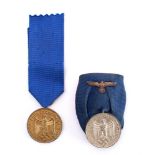 Two Third Reich period Army Long service awards: for four and twelve years service, (2).