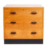 Raleigh Furniture, an oak straight front chest, mid 20th century,