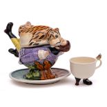* Roger Michell and Danka Napiorkowska for Lustre Pottery a Tipoo's Tiger sauce boat,