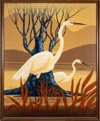* Franco [Contemporary]- Storks,:- a pair, signed FRANCO oils on canvas, each 110 x 90cm.