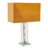 A glass table lamp, modern,