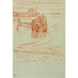 * Peter Godfrey Coker [1926-2004]- Study of boats and tractors, Quiberville III,