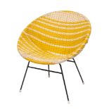 A woven plastic 'Diamond chair' in the manner of Harry Bertoia, circa 1960s,