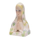 A Lenci porcelain figure of the Madonna at prayer: after the original by Paolo Bologna her shawl