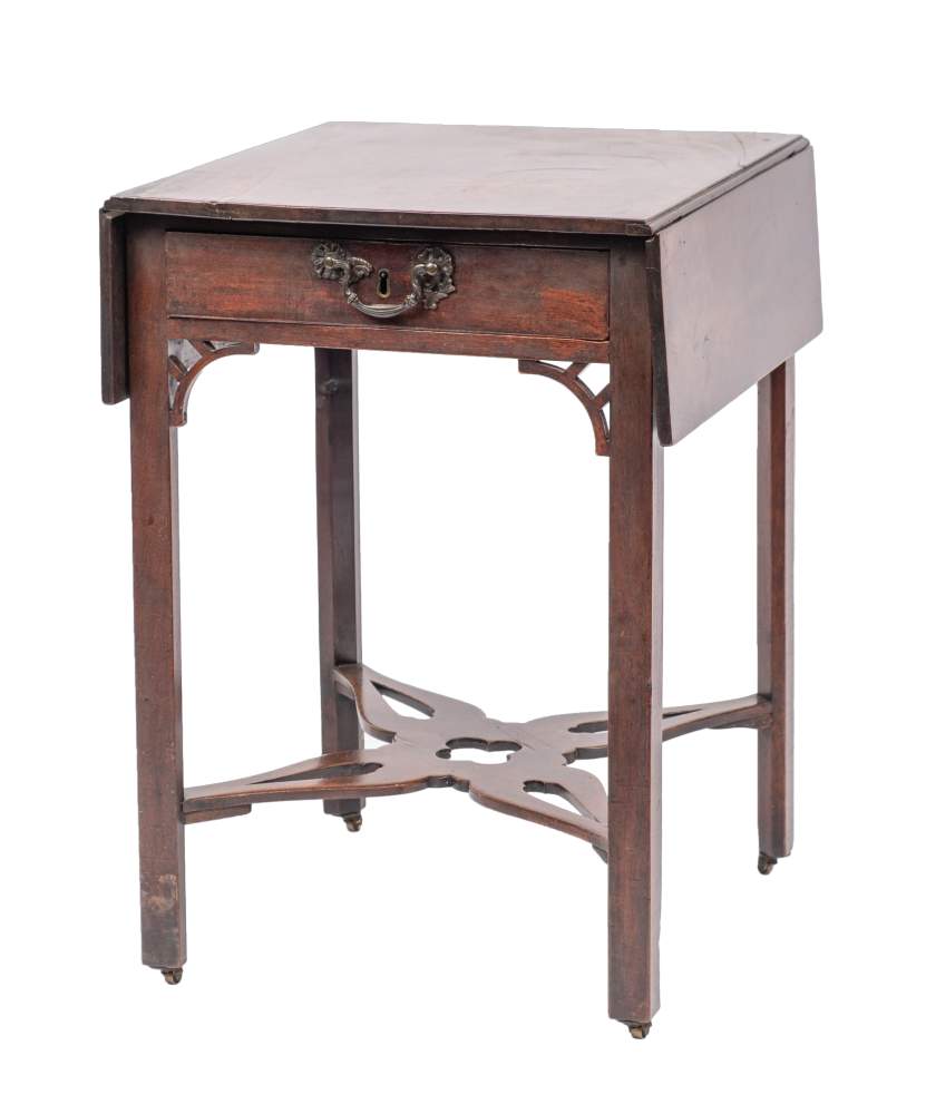 A George III mahogany Pembroke writing table, circa 1770,