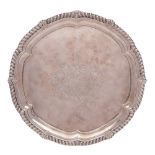 A George III silver salver, maker Paul Storr, London,