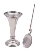 An Elizabeth II silver Roman style spoon, maker C J Vander Ltd, London,