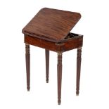 A Regency mahogany draughtsman's table, early 19th century,