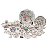 A mixed lot of Chinese and Japanese famille rose porcelain,