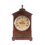 Josua Bates, Huddersfield, a mahogany William IV bracket clock: the eight-day duration double-fusee,