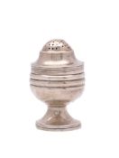 A George III pepperette, maker Peter and William Bateman, London, 1809: of urn-shaped outline,