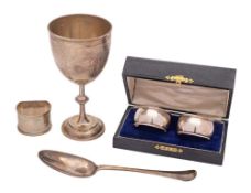 A Victorian Scottish silver goblet, maker William Marshall, Edinburgh,
