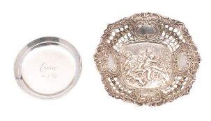 An Elizabeth II silver dish, Nayler Brothers, London, 1961: inscribed and dated,
