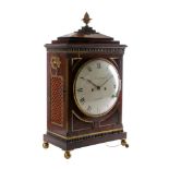 Brinkman, London, a Regency mahogany bracket clock: the eight-day duration,