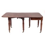 A Regency mahogany extending dining table, in the manner of Gillows, early 19th century,