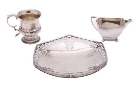 A George VI silver bon bon dish, maker James Dixon & Sons Ltd, Sheffield,