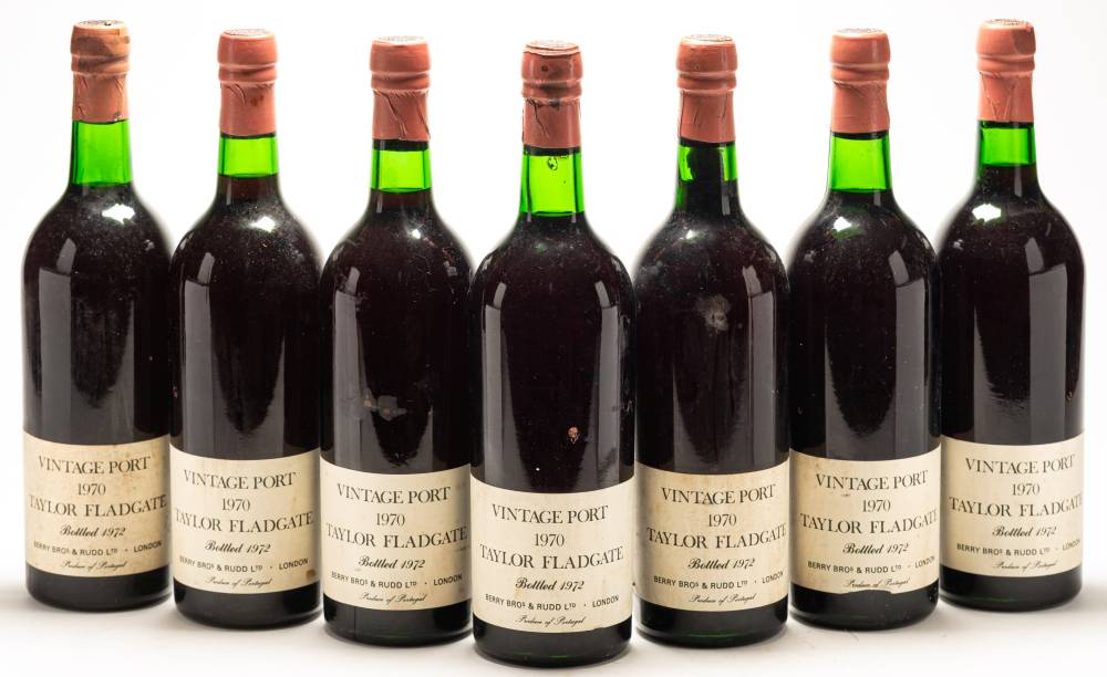 Seven bottles of Taylor Fladgate Vintage port, 1970, Berry Bros & Rudd Ltd. - Image 3 of 3