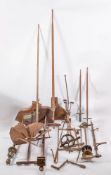A late 18th/early 19th century iron and brass mechanical spit engine by William Mare,