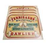 Four early 20th century lithograph advertising boards for 'Ferris & Son, Maltsters.