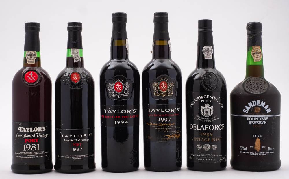 Four various bottles of Taylor's Late Bottled Vintage Port, 1981, 1987,