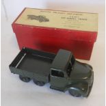 Britains Set No 1335 Army Six-Wheel Tipper Truck: in dark green with silver detailing,