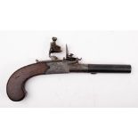 An early 19th century boxlock flintlock pistol by Hamelin,